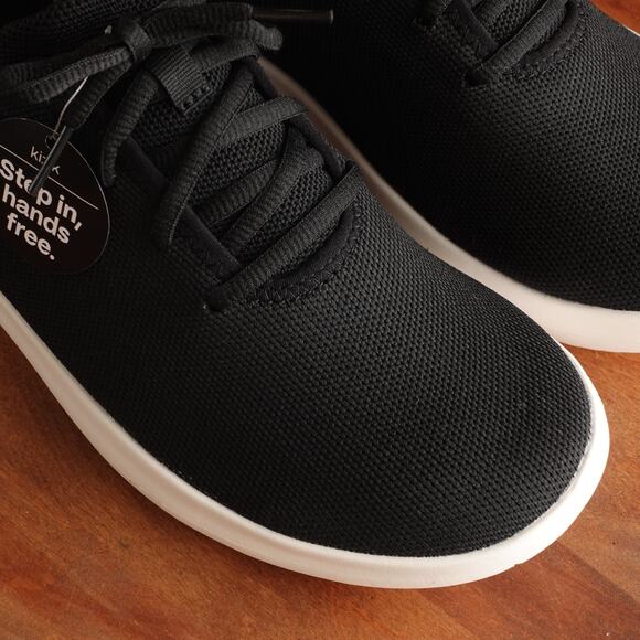 Kizik Sneakers Unisex SZ M10 W11.5 W BLK Madrid Eco Knit Athletic Hands Free NWT